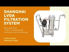 식품 등급 150 메쉬 스테인리스 스틸 트롤리 이동식 가방 필터 하우징 꿀 시럽